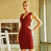 2021 New Diamond Short Skirt High Waist Strap Solid Wine Red Dress Party Sexy Evening Dress