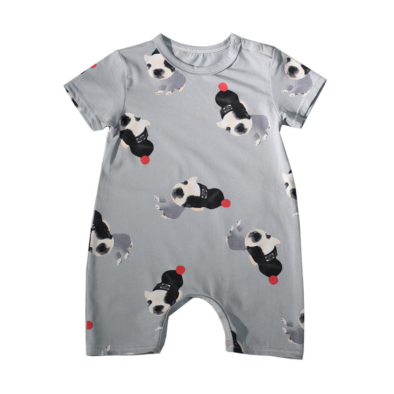 Short sleeve baby bodysuit
