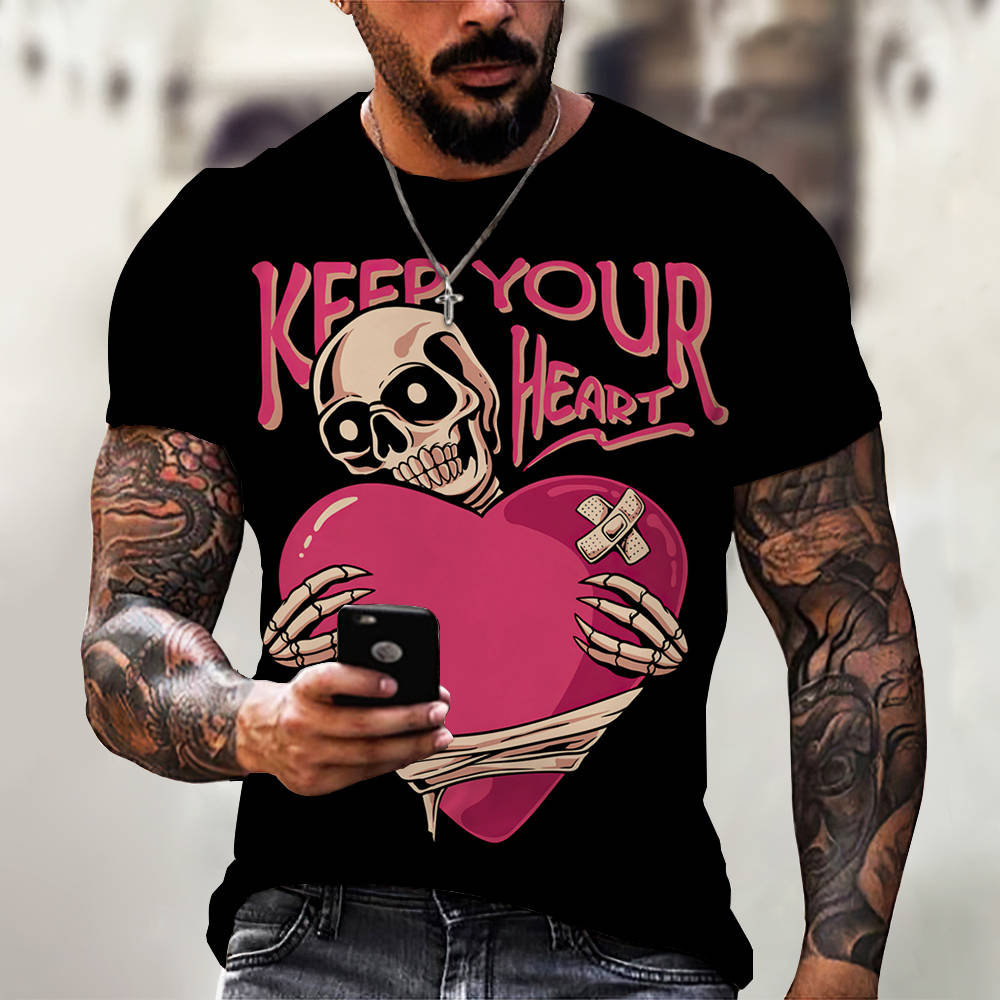 3D Digital Printing Casual Short-Sleeved T-Shirt