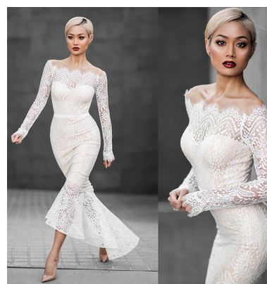 New Women Fashion Evening Dress Sexy Lace Party Elegant
