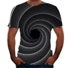 Digital print round neck short sleeve T-shirt