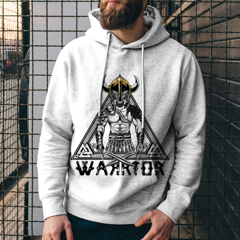 3D Digital Printing Loose Hooded Sweatshirt