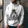 3D Digital Printing Loose Hooded Sweatshirt