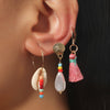 Personalized Woven Tassel Shell Earrings Set