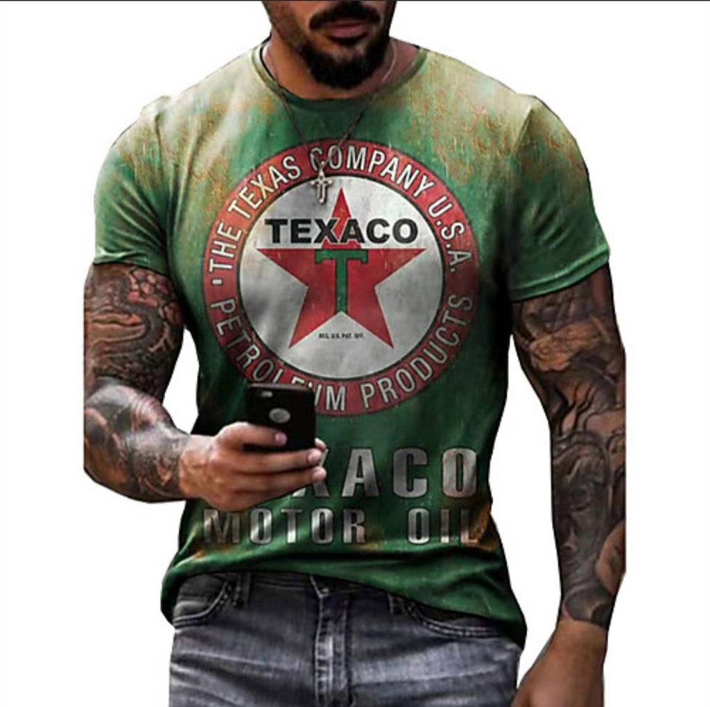 3D Digital Round Neck Short Sleeve T-Shirt