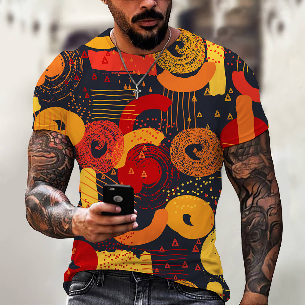 3D Digital Printing Casual Short-Sleeved T-Shirt