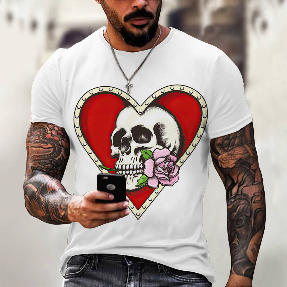 3D Digital Printing Casual Short-Sleeved T-Shirt