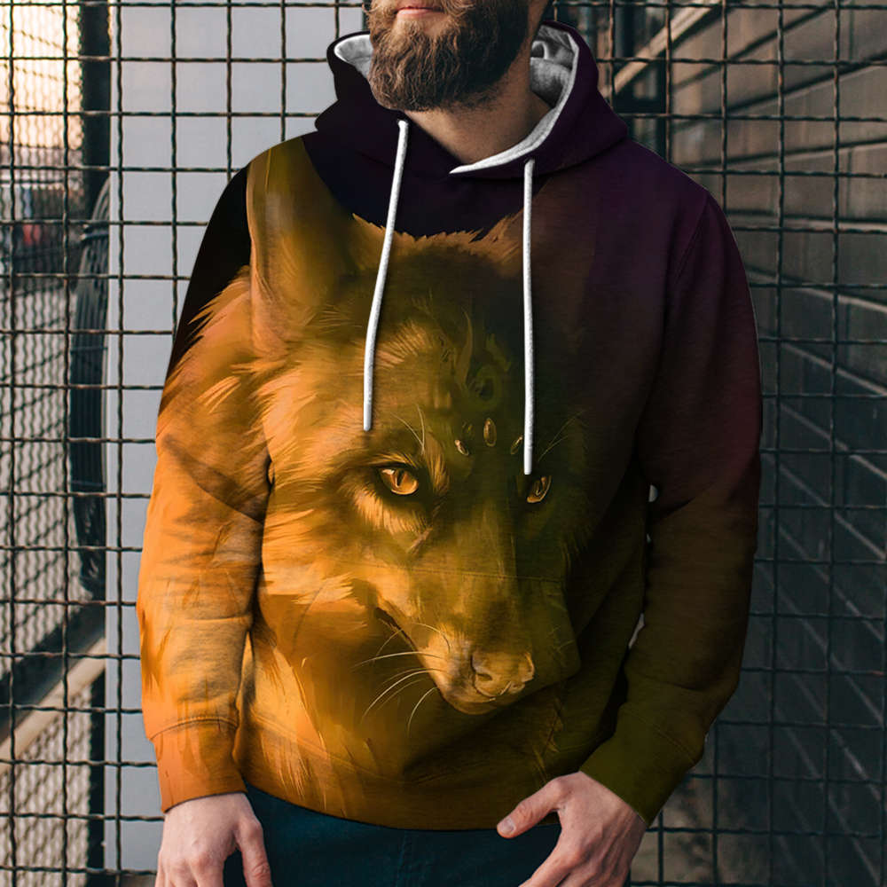 3D Digital Printing Casual Hoodie Sweatshirt