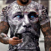 3D Digital Round Neck Short Sleeve T-Shirt