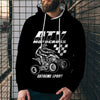 3D Digital Printing Loose Hooded Sweatshirt