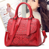 Embossed shoulder bag