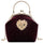 Personalized hand pocket retro gold velvet shell bag with diamonds