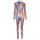 New Fashion Printed Long Sleeve Slim Sports Jumpsuit