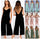 Back solid jumpsuit ladies summer wide leg dress