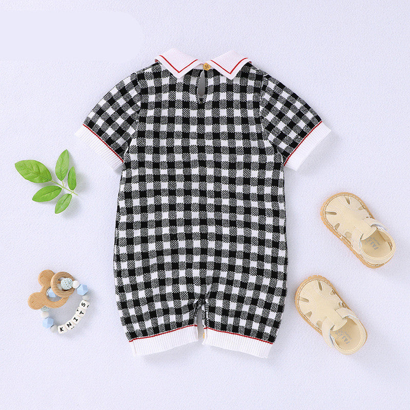 Knitted Rainbow Rompers