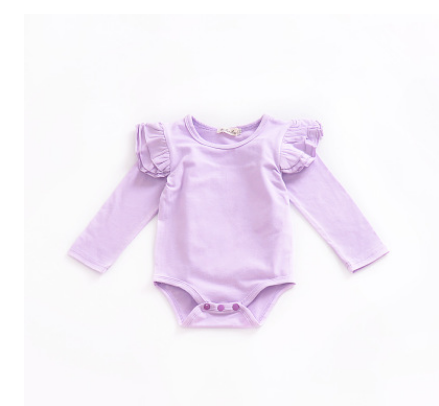 Robyn Romper  Baby Cotton Multi-color Flying Sleeves Conjoined Clothes Men And Women Baby Romper