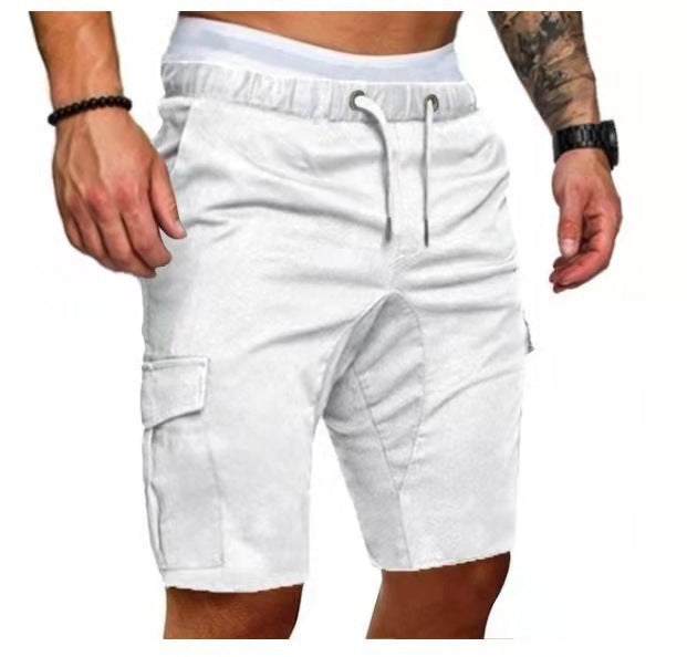 Colorful Fashion Slim Belt Casual Shorts