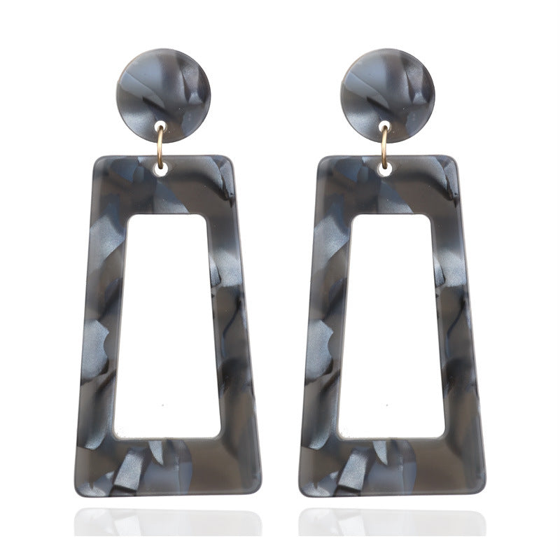 Geometric Acrylic Irregular Earrings Summer Beauty Jewelry