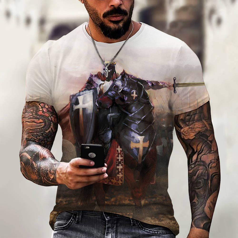 3D Digital Printing Casual Short-Sleeved T-Shirt