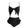 Leaky back cross strap high waist swimsuit women