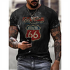 Personalized Pattern 66 Highway 3D Digital Printing Short-Sleeved T-Shirt