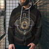 3D Digital Printing Loose Hooded Sweatshirt