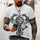 New Men Summer 3Dt Shirt Top Printing Street Short Sleeves