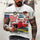New Men Summer 3Dt Shirt Top Printed Street Short Sleeve