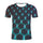 Abstract Twisted Swirl Digital Print Round Neck Short Sleeve T-Shirt