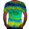 Digital print round neck short sleeve T-shirt