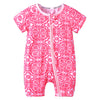 Newborn printed double zip bodysuit