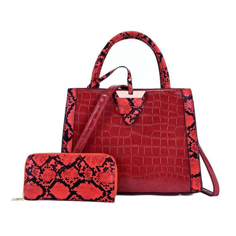 Single shoulderPattern Two-Piece Handbag Shoulder Bag