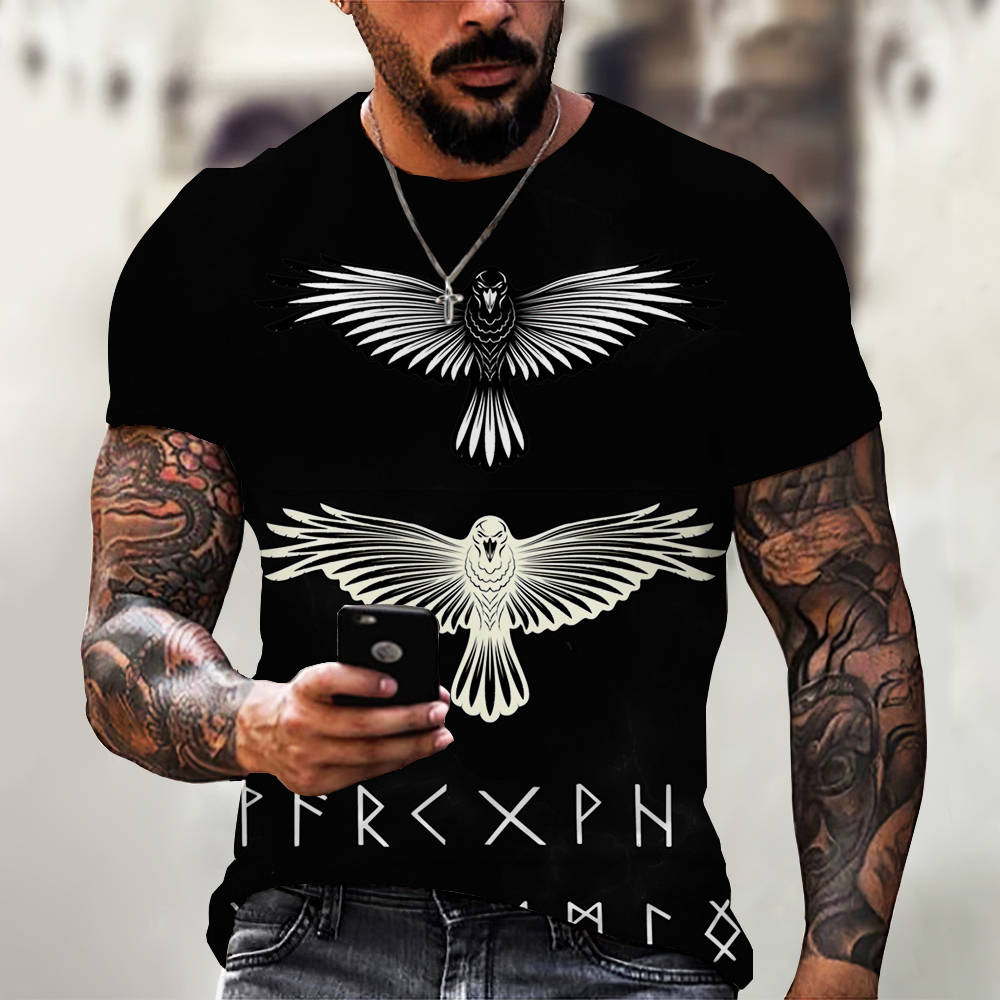 New Men Summer 3Dt Shirt Top Printing Street Short Sleeves