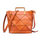 Retro top layer leather crossbody bag