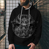 3D Digital Printing Loose Hooded Sweatshirt
