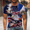 3D Digital Printed Short Sleeve T-shirt with Individual Pattern Statue of Liberty