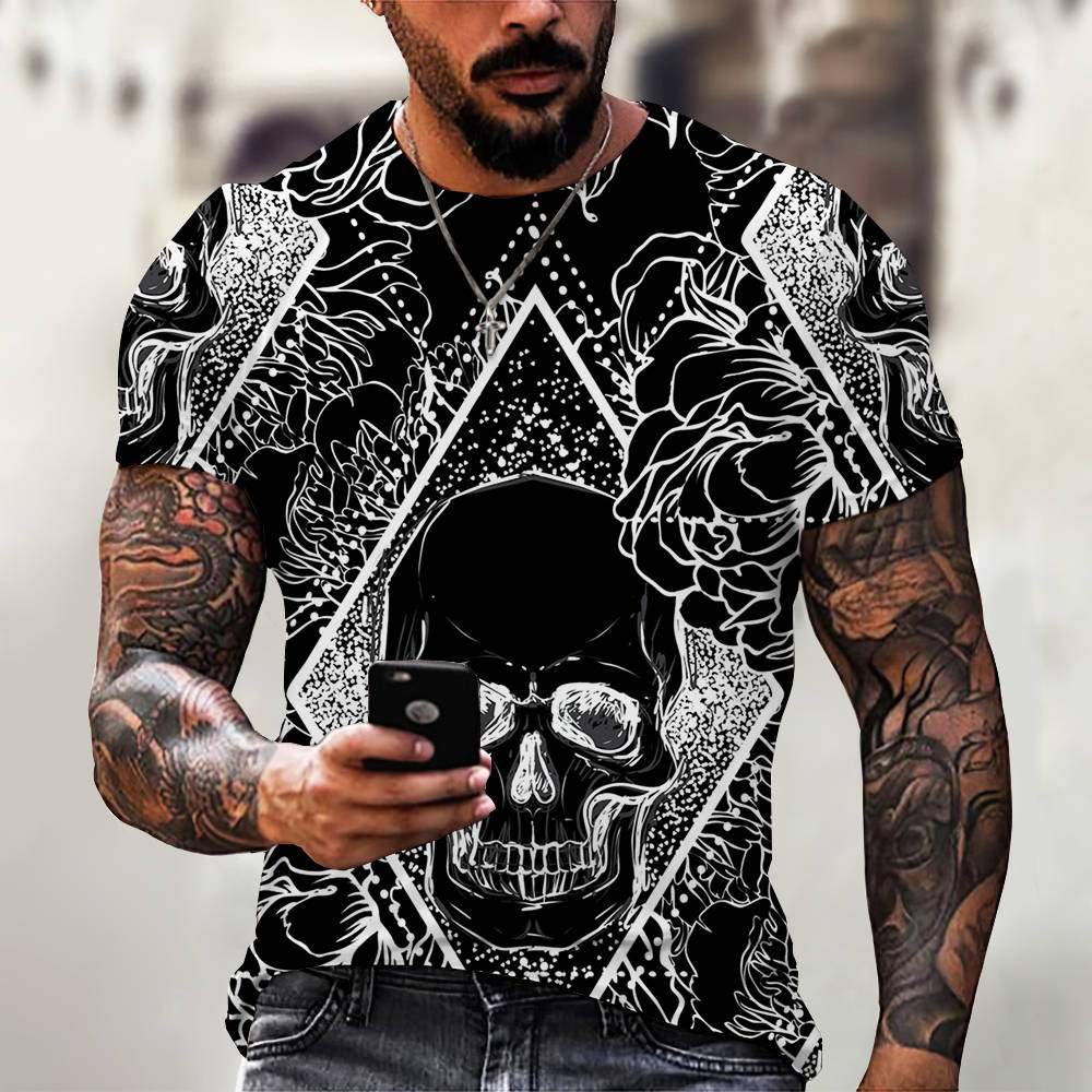 3D Digital Printing Casual Short-Sleeved T-Shirt