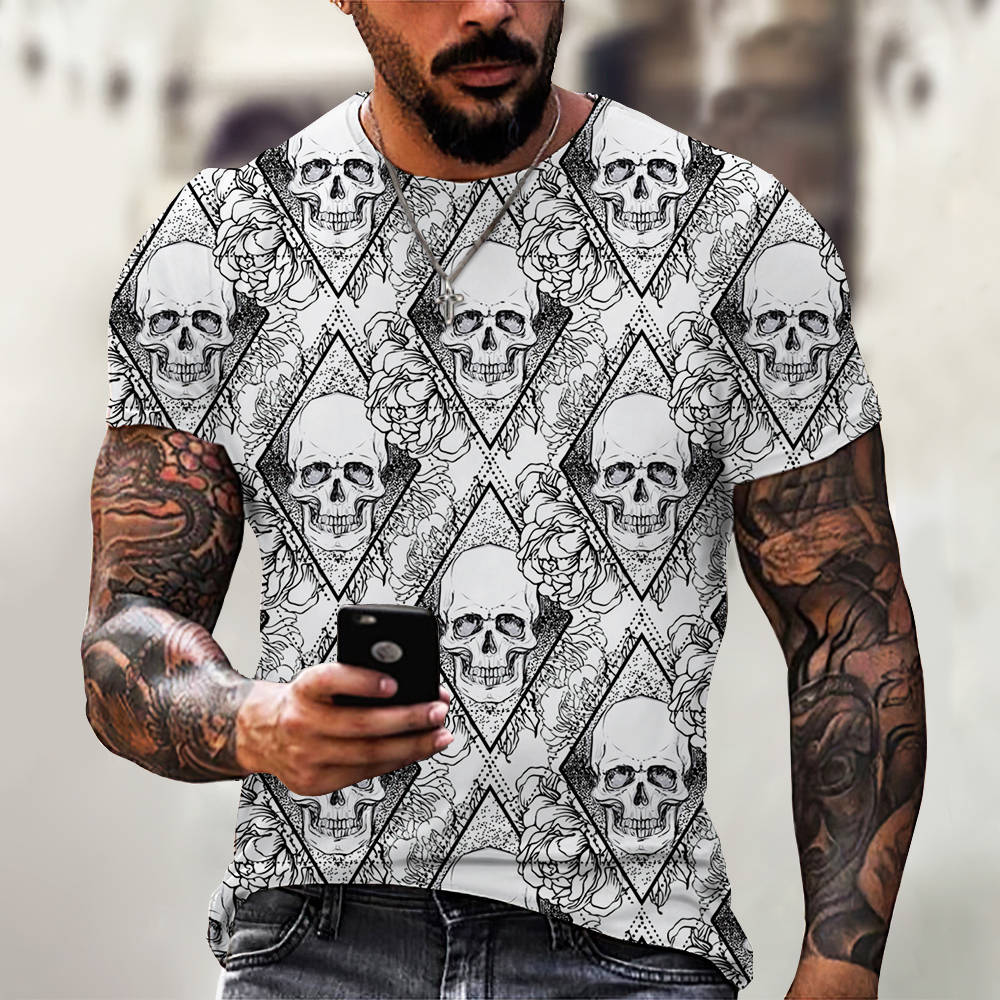 3D Digital Printing Casual Short-Sleeved T-Shirt