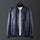 Fashion Trend Stand Collar Long Sleeve Leather Jacket