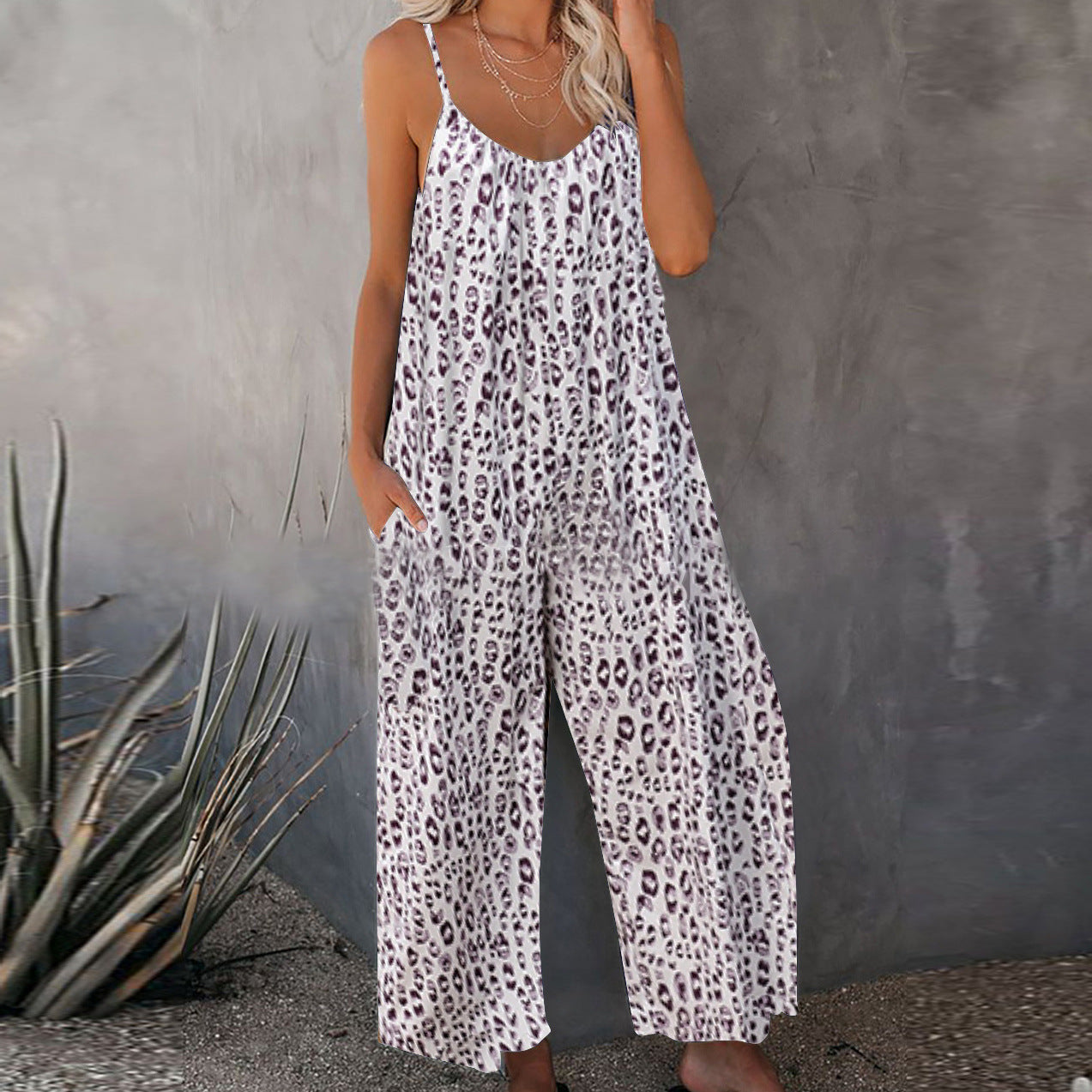 European And American Women's Sling Jumpsuit