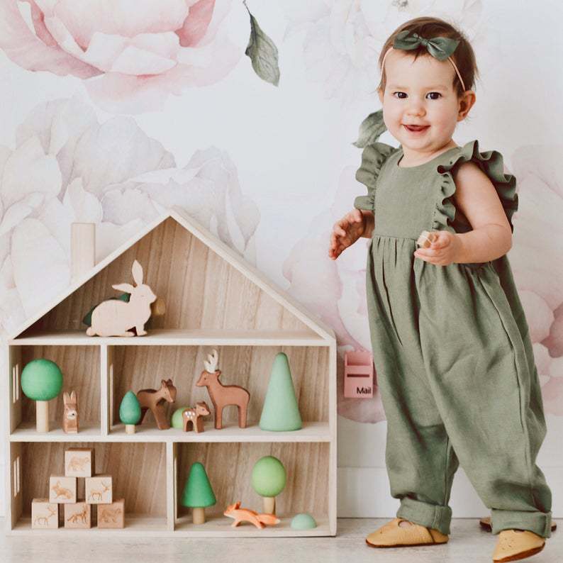 Cute And Simple Baby Solid Color Onesie