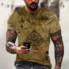 New Men Summer 3Dt Shirt Top Printing Street Short Sleeves