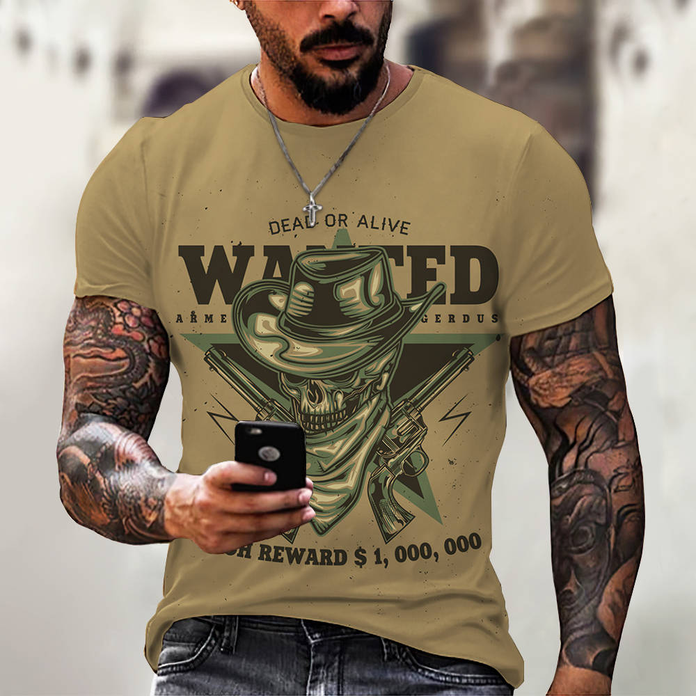 3D Digital Printing Casual Short-Sleeved T-Shirt