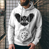 3D Digital Printing Loose Hooded Sweatshirt