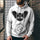 3D Digital Printing Loose Hooded Sweatshirt