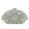 Shell-shaped flower gemstone bag evening bag rhinestone clutch