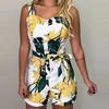 Lapel zip jumpsuit