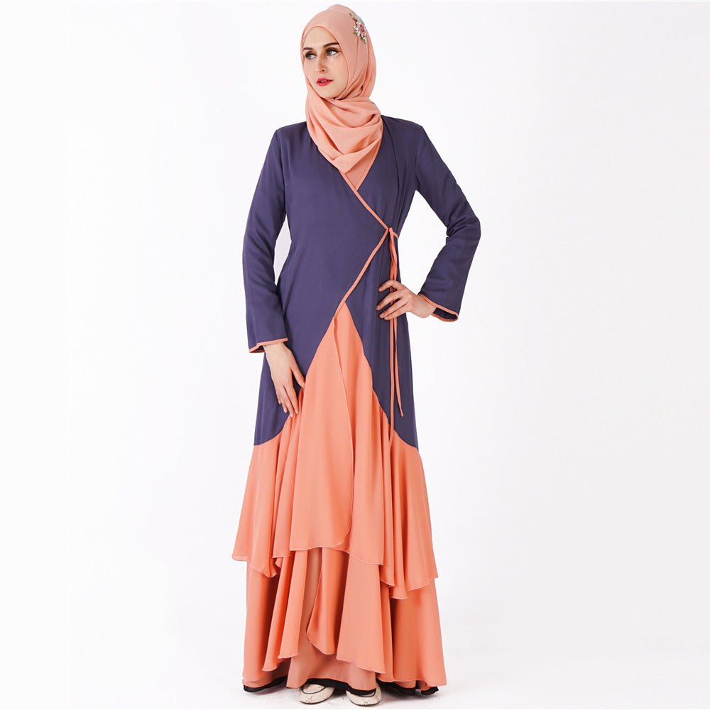 Muslim Women's Robe Cross-border New Open Dress