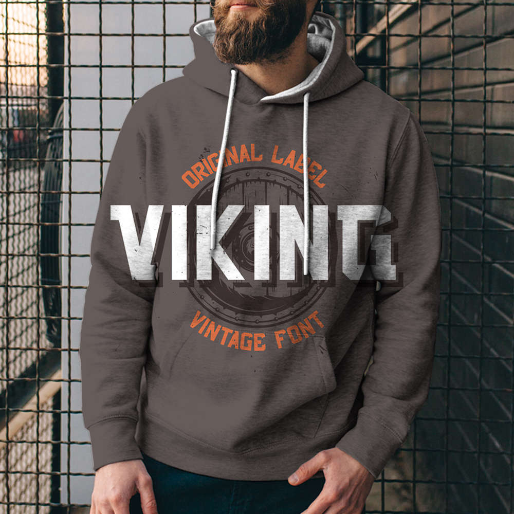 3D Digital Printing Loose Hooded Sweatshirt