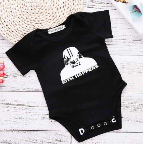 2021 Newborn Baby Clothes Funny 1st Birthday Daddy Letter White Short Sleeve Baby Bodysuits Tiny Cotton Baby Clothes Onesie (China)